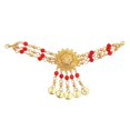 thumbnail image 1 of Collar de Danza del Vientre Zulema Étnico Tono Dorado 1 Pieza, 1 of 7