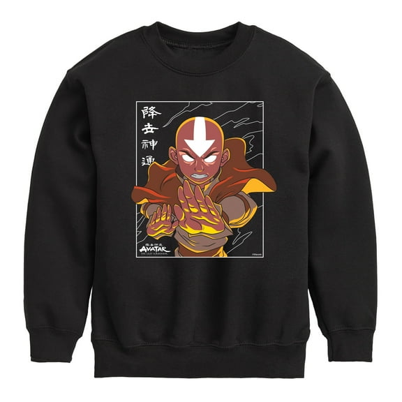 Avatar - The Last Airbender - Avatar State Aang - Youth Crewneck Fleece Sweatshirt