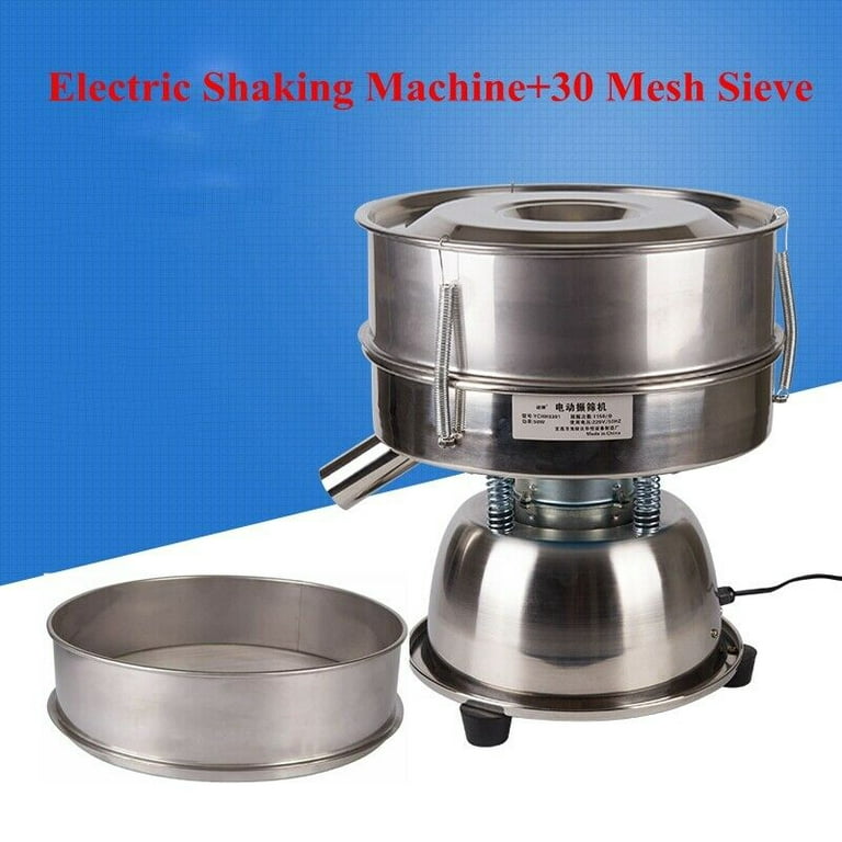 SHANNA Automatic Sieve Shaker 110V Electric Screening Vibrating Machine  with 30 Mesh Flour Sifter 