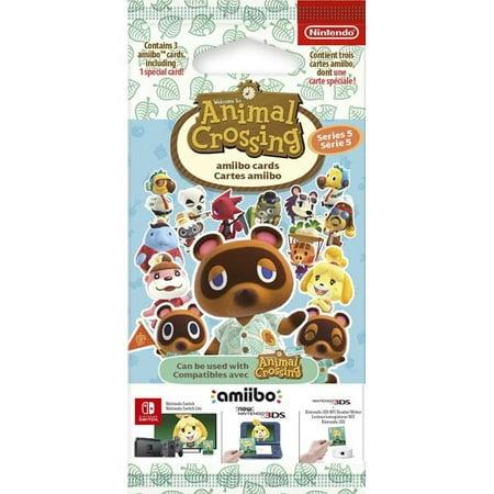 Nintendo Animal Crossing Amiibo Cards - Series 5 - 3 Card Pack Nintendo Accessory