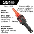 thumbnail image 2 of Klein Tools HVNCVT-1 Probador de alto voltaje sin contacto de doble rango Indicadores audiovisuales de doble rango Resistente al agua con estuche y batería, 2 of 9