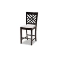 thumbnail image 4 of Baxton Studio Caron Modern and Contemporary Gray Fabric Upholstered Espresso Brown Finished 5-Piece Wood Pub Set, 4 of 7