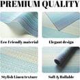thumbnail image 2 of Evlmd Placemats, Vinyl Woven Place Mats for Kitchen Table Indoor/Outdoor, Washable Wipeable Dining Blue Placemats Set of 4, 12x18 Inch, 2 of 8