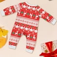 thumbnail image 3 of Onlypjs Family Matching Christmas Pajamas – Red & White Fair Isle Reindeer Print Holiday Sleepwear for Women, Men, 3 of 6