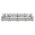 thumbnail image 3 of Sofa, Velvet, Light Grey Gray, Modern Contemporary Urban Design, Living Lounge Room Hotel Lobby Hospitality, 3 of 10