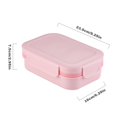 thumbnail image 3 of 4 Compartments Bento Lunch Boxes for Adults,Kids Childrens With Spoon & Fork - Microwave safe, Dishwasher safe, Freezer safe,Blue, 3 of 6