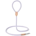 thumbnail image 2 of Rope Leash with Genuine Leather Connection, 6 FT/5 FT/4 FT, Heavy Duty Leash for Small Medium & Large Dogs (Purple,72 Inch), 2 of 6