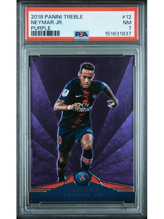 2018 Panini Treble Neymar JR. #12 Purple PSA 7 40/49