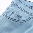 thumbnail image 4 of B91xZ Mens Slim Fit Jeans Mid Rise Stretchy Patchwork Jeans Pants,Blue XXXL, 4 of 5