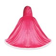 thumbnail image 4 of Cape Skin Friendly Cloak Polyester Fiber Adult Kids Hooded Robe Fashionable Mantle Smooth Surface with Buckle Theme Parties Pink 120cm, 4 of 8