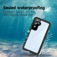 thumbnail image 3 of Waterproof Phone Case for Samsung Galaxy A54 5G with Built-in Screen Protector, Full Body Protection Military Grade Drop Proof Shockproof Dustproof Rugged Cover for Samsung Galaxy A54 5G, Black, 3 of 10