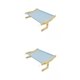 thumbnail image 1 of Percha para ventana de gato, 2 piezas, estante desmontable, marco de madera, ajustable para tomar el sol Azul Yuyangstore Percha para ventana de gato, 1 of 8