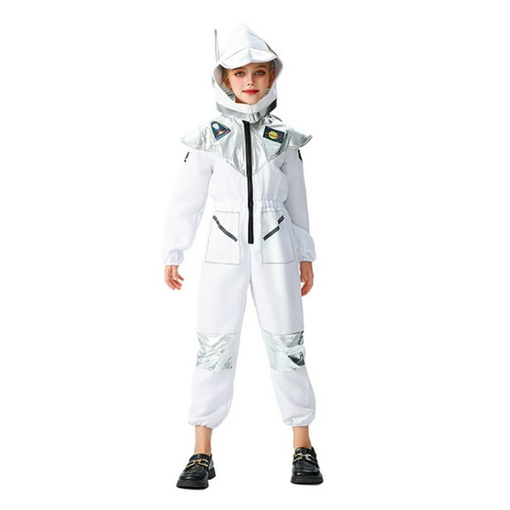 XXWXYD Kids Astronaut Jumpsuit Jumpsuit with Long Sleeves | Winter Holiday Party Outfit for Boys & Girls 5-12 Years | Warm Fle𝖾ce Playwear