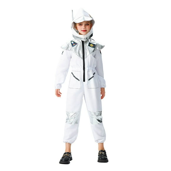 XXWXYD Kids Astronaut Jumpsuit Jumpsuit with Long Sleeves | Winter Holiday Party Outfit for Boys & Girls 5-12 Years | Warm Fle𝖾ce Playwear