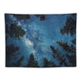 thumbnail image 5 of PRATYUS Forest Tapestry Home Decor Landscape Tapestry Living Room Bedroom Decoration Tapestry Magic Tapestry Curtain (Looking Up at The Stars) 40x30inch, 5 of 6