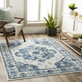 thumbnail image 6 of Hauteloom Helidon Living Room, Bedroom Area Rug - Traditional - Navy, Peach, Light Slate - 5'3" x 7'1", 6 of 8