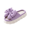 thumbnail image 2 of Willtoo Women Summer Slippers Open Toe Bow Shoes Memory Foam House Slippers Non Slip Rubber Sole Sandal Indoor Outdoor Walking Shoes, 2 of 3