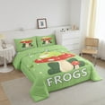 thumbnail image 3 of Erosebridal Woodland Frog Bedding Comforter Set, Jungle Mushroom Down Comforter, Cartoon Theme Decor, Reversible 2-Piece, 3 of 7