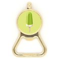 thumbnail image 1 of Green Mung Bean Popsicle Sweet Ice  Beer Bottle Cap Opener Stainless Steel Key Chain, 1 of 3