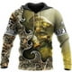 thumbnail image 3 of Sudadera con capucha para hombre, divertida y moderna, con estampado 3D de pesca, para entusiastas de la pesca al aire libre, de gran tamaño, informal, de manga larga, 3 of 4
