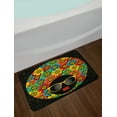 thumbnail image 2 of 70s Party Bath Mat, Abstract Woman Portrait Hair Style with Colorful Flowers Sunglasses Lips Graphic, Non-Slip Plush Mat Bathroom Kitchen Laundry Room Decor, 29.5 X 17.5 Inches, Multicolor, Ambesonne, 2 of 2