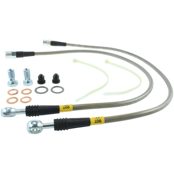 StopTech 950.34516 Stainless Steel Braided Brake Hose Kit Fits 00-06 X5 Fits select: 2000-2006 BMW X5