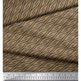 thumbnail image 2 of Soimoi Brown Rayon Fabric Dot Abstract Fabric Prints By Yard 42 Inch Wide, 2 of 3