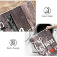thumbnail image 5 of Farmhouse Kitchen Rug Sets 3 Piece with Runner Non Slip Washable Kitchen Floor Mat Carpet Soft Laundry Room Rug Runner for Kitchen Home Office Hallway Sink Door, Brown, 5 of 6