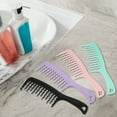 thumbnail image 5 of 1 pieza de peine ancho cómodo para mujeres, ideal para cabello rizado, grueso, ondulado, mojado y lacio, color negro de PP, 5 of 5