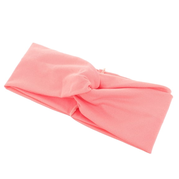 Phenofice Comfortable Pink Sports Headband Elastic Knotted Cloth for Fitness