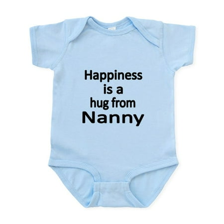 

CafePress - Happiness Is A Hug From Nanny Body Suit - Baby Light Bodysuit Size Newborn - 24 Months