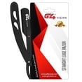 thumbnail image 3 of G4 Stainless Steel Straight Edge Barber Shaving Razor Blade for Close Shaving Men Folding Replaceable Blades (24k Gold)…, 3 of 4