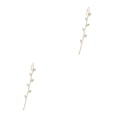 thumbnail image 2 of Sonducket Chica oreja Stud fiesta cena vestido a juego geométrico gancho pendientes señora decoraciones Piercing pendiente boda joyería 325-1 325-1 Oro 2Conjunto, 2 of 6