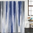 thumbnail image 3 of Abstract Navy Blue Waterproof Fabric Shower Curtain,Vintage Grey Street Painting Art Waterproof Fabric Shower Curtain for Bathroom Curtains Bathtubs Hotel Shower Curtains with 12 Hooks Small 36x78in, 3 of 8