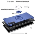 thumbnail image 6 of Mignova Galaxy Note 10 case,TPU + PC Mixed Double case,Suitable for Samsung Galaxy Note 10 Full Body Heavy Duty Protection 360 Rotating Metal Hidden Ring Bracket(Blue), 6 of 7