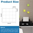 thumbnail image 2 of Uxcell 2 Pcs Wire Wall Grid Panel 8" x 8" Metal Photo Hanging Display Grid Shelf with Hook for Art Display Frame White, 2 of 7