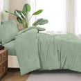 thumbnail image 3 of ANGENIA 7 Pieces Oversized King Comforter Sets - Sage Green Bed in a Bag Oversized King Soft Fluffy Boho Tufted Bed Sets with Comforter, Sheets, Pillowcases & Shams, 3 of 7
