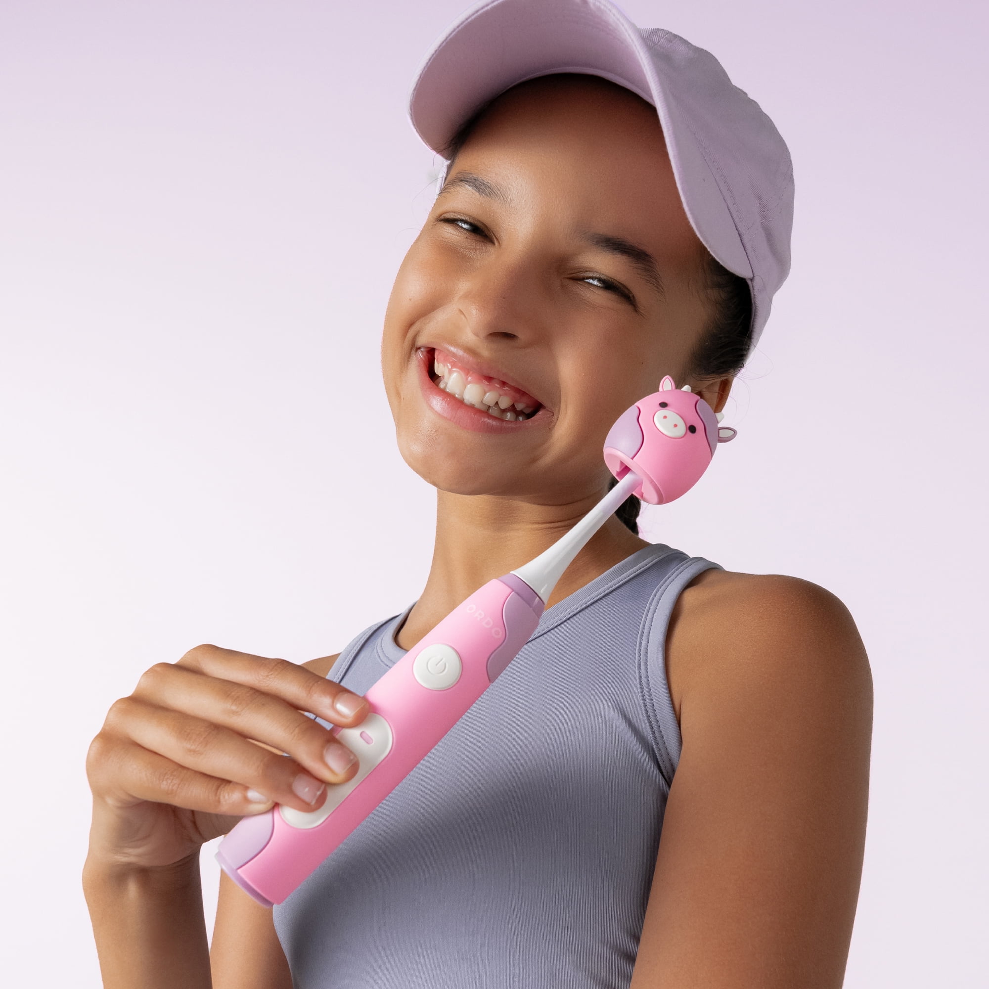 Ordo Kids Rechargeable Sonic Toothbrush - Squishmallows Patty - Pink