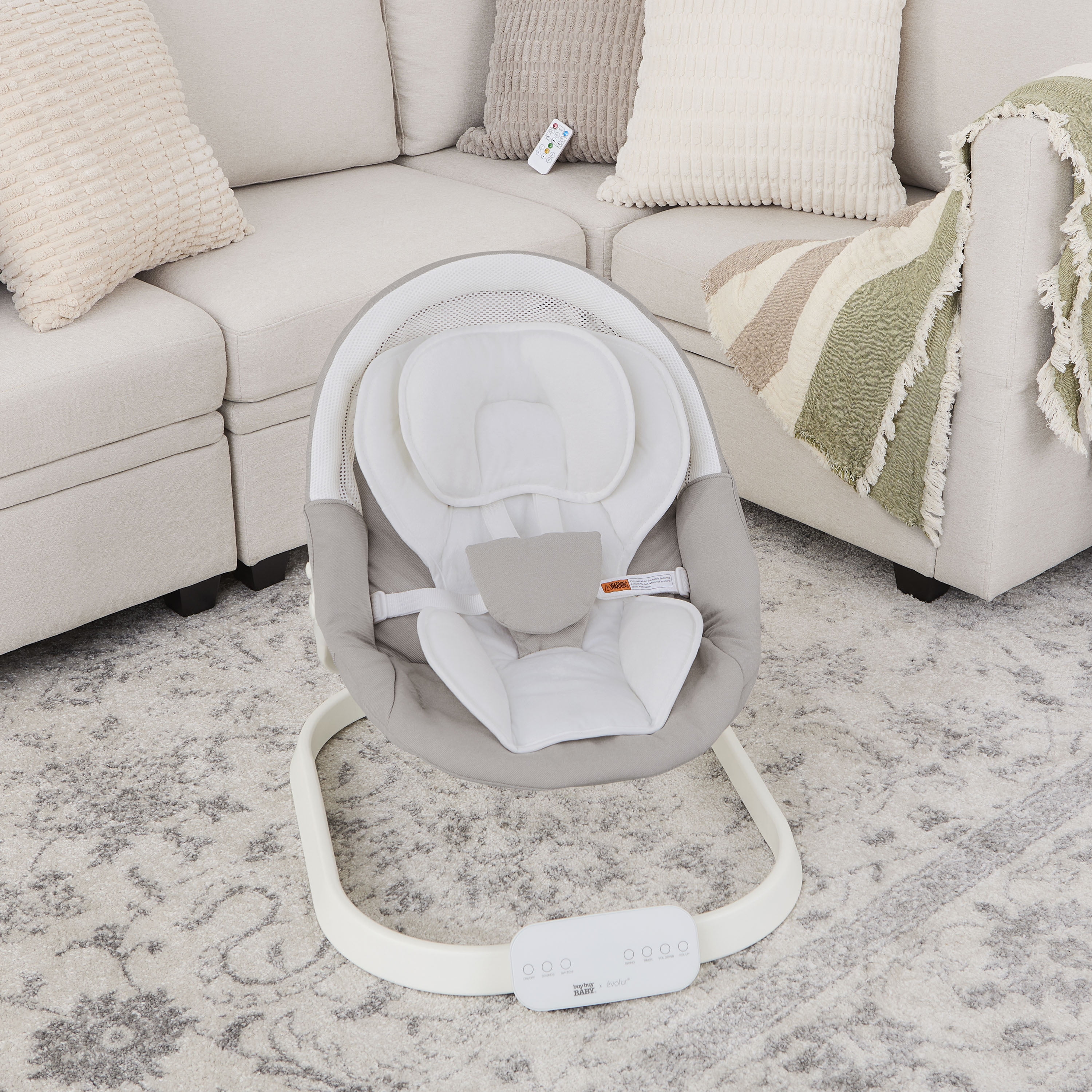Evolur Comfort Cocoon Swing, White
