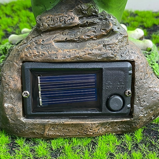 Lámpara de noche de decoración LED solar Resina duradera para entrada de balcón (Torre de piedra) Ehuebsd Para estrenar