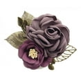 thumbnail image 1 of kurtrusly Châle Broche Style Coréen Rose Épingle de Mariée Corsage Camée Marron 1Set, 1 of 6