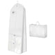 thumbnail image 5 of Bolsa de ropa para vestido de novia 71"x24"x16" | Funda de almacenamiento de bata reforzada con 4 bolsillos y 3 compartimentos con cremallera | Protector de vestido largo para mujer | Blanco |, 5 of 7