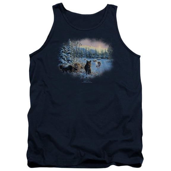 Wildlife Hunters Moon The Spoils Adult Tank Top Navy