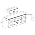 thumbnail image 3 of South Shore Noble TV Stand, Dark Mahogany, 3 of 5