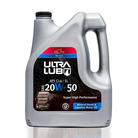 Ultra1Plus SAE 20W-50 Heavy-Duty Motor Oil, API CI-4/SL | Gallon (4 QT)