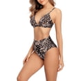 thumbnail image 4 of Charmo Women Triangle Bikini Swimsuit High Waist Swimwear 2 Piece Bathing Suits, 4 of 6