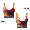 thumbnail image 5 of Picia Romantic Roses Sunset Ocean Sports Bra for Women,Padded Strappy Sports Bras Medium Support Yoga Bra with Removable Cups,Running Yoga Bra-X-Large, 5 of 9