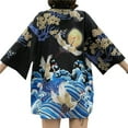 HAORUN Women Japanese Kimono Coat Cardigan Yukata Bathrobe Blouse Tops ...