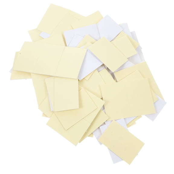 Toyvian 100Pcs Yellow Double Sided Tape Heavy Duty Mounting Pads for Secure Wall Hanging