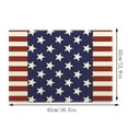 thumbnail image 3 of Blueek 4PCS Independence Day Themed Placemats - Durable Linen, Easy Clean USA Flag Table Mats for Festive Dining, 16x12 Inch, 3 of 6